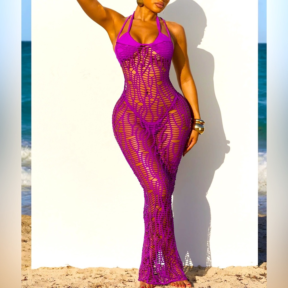 Dyonisios Cover Up Dress - Amethyst